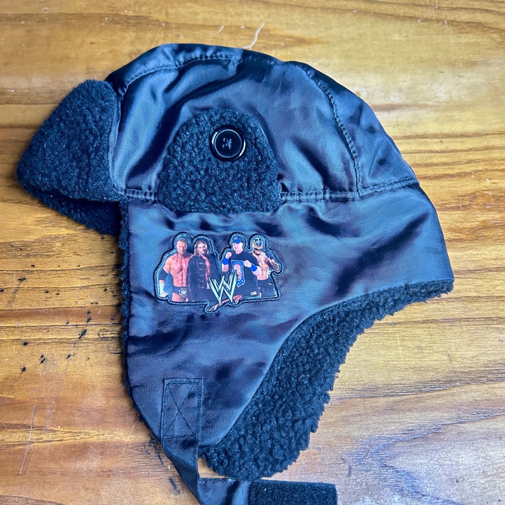 Kids WWE Trapper Hat 2009 Triple H, Edge, John Cena, and Rey Mysterio